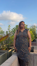 Neelaveni Ajrakh Print Plus Size Coord Set