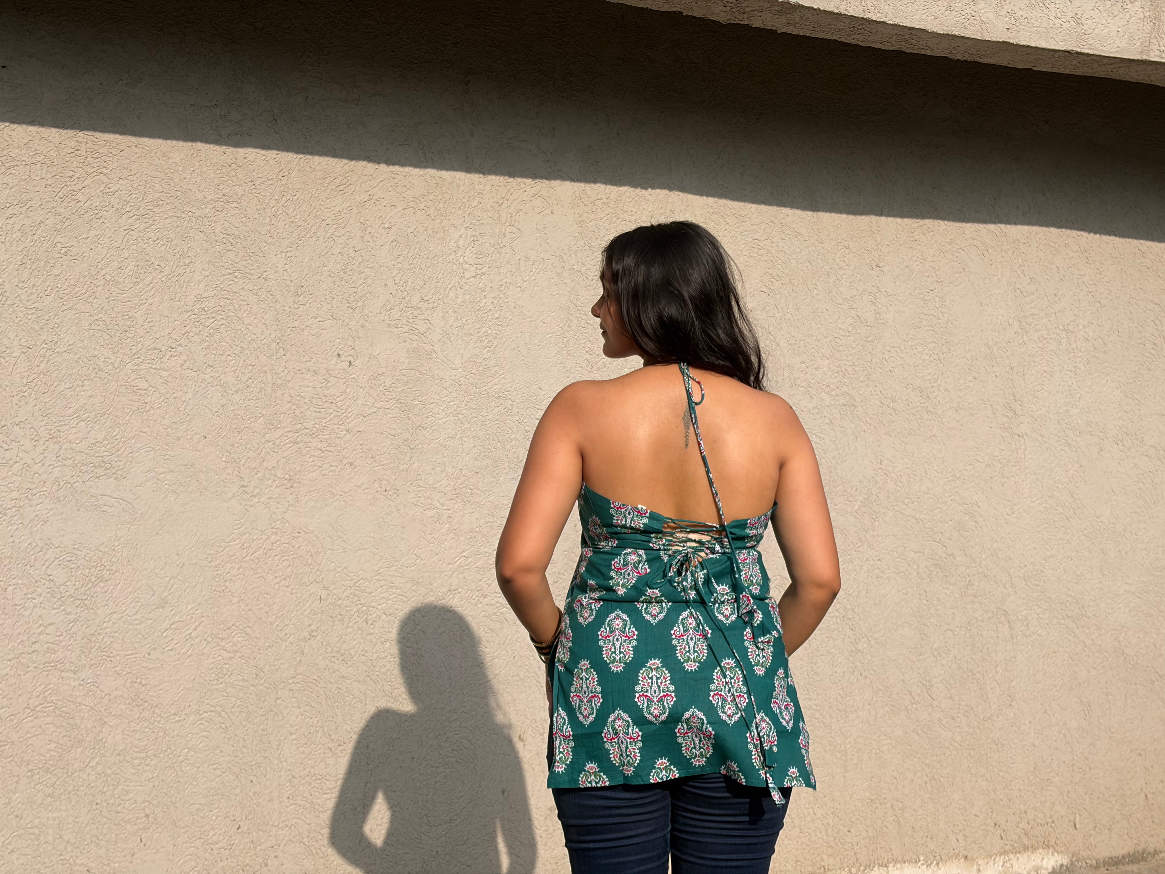 Meherva Halter Neck Kurti