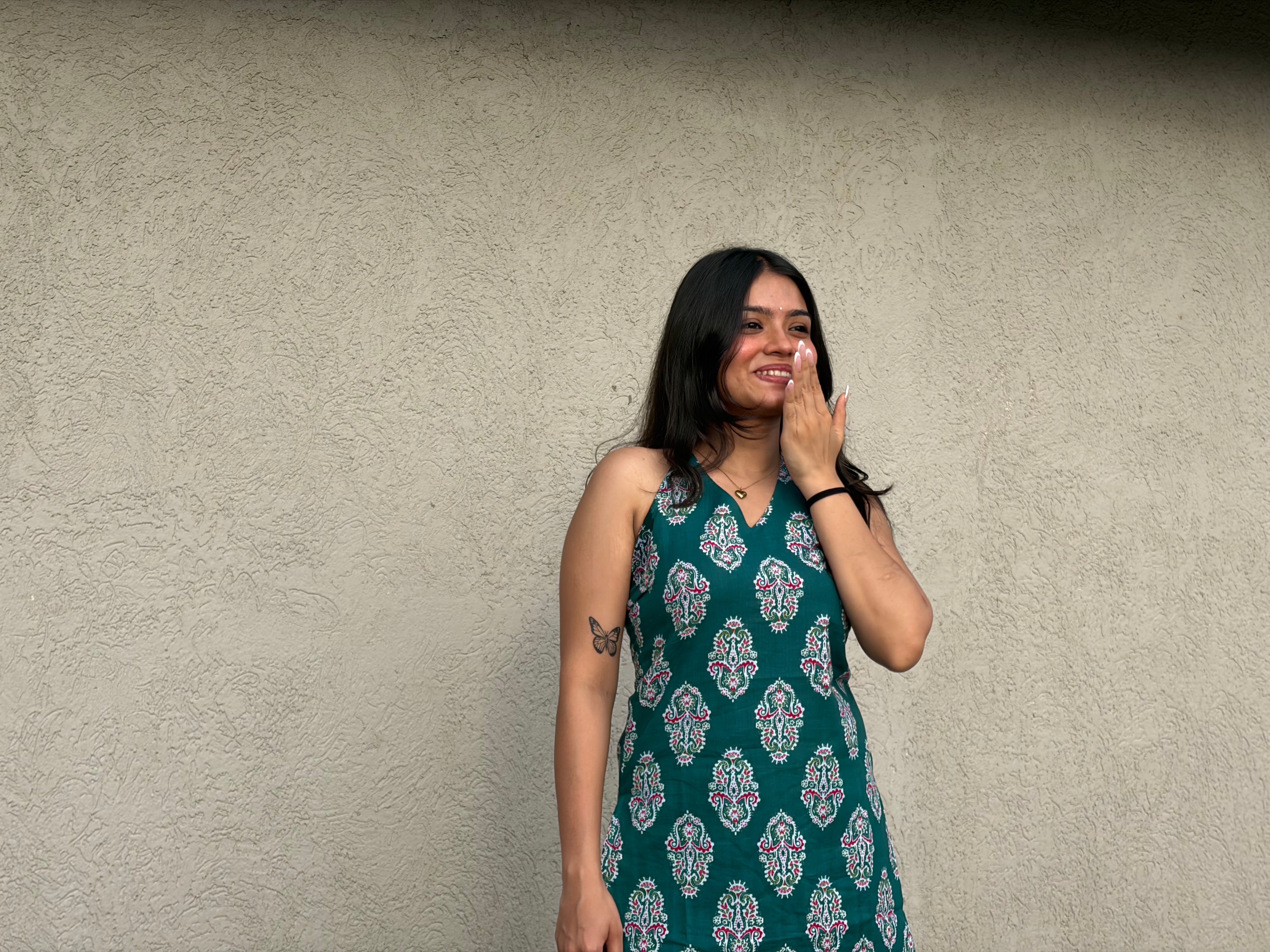 Meherva Halter Neck Kurti