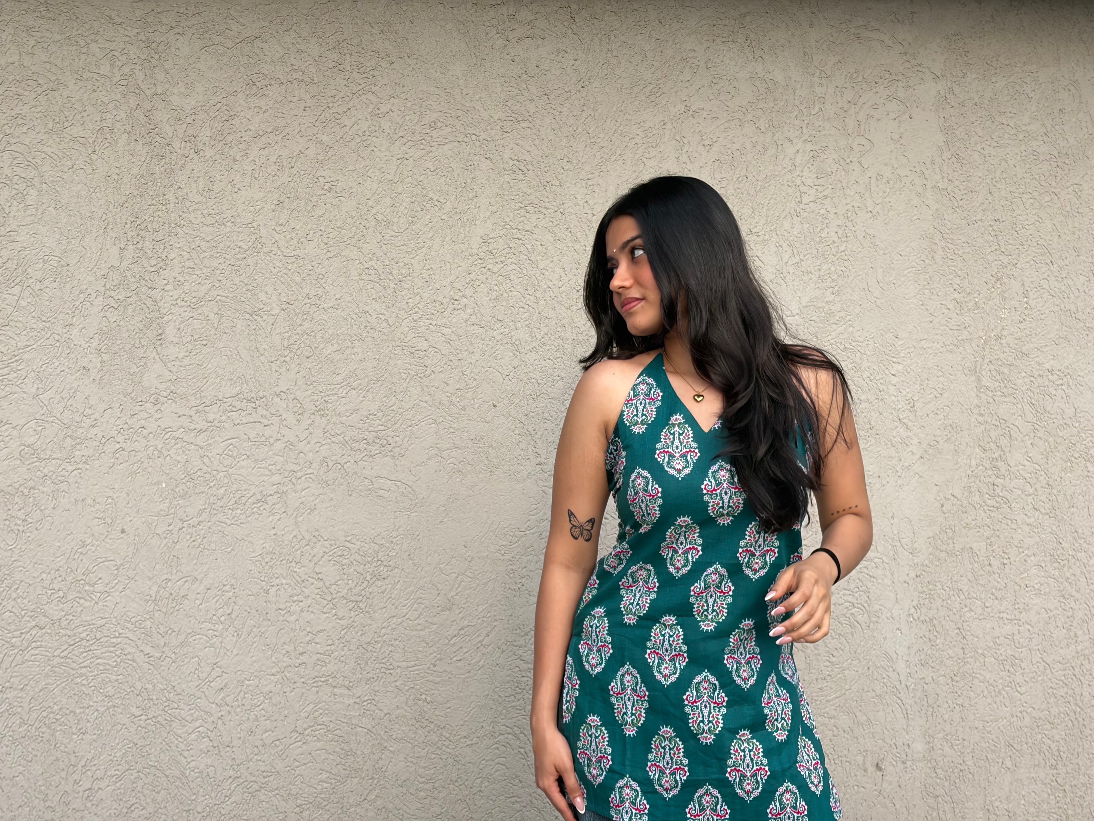 Meherva Halter Neck Kurti