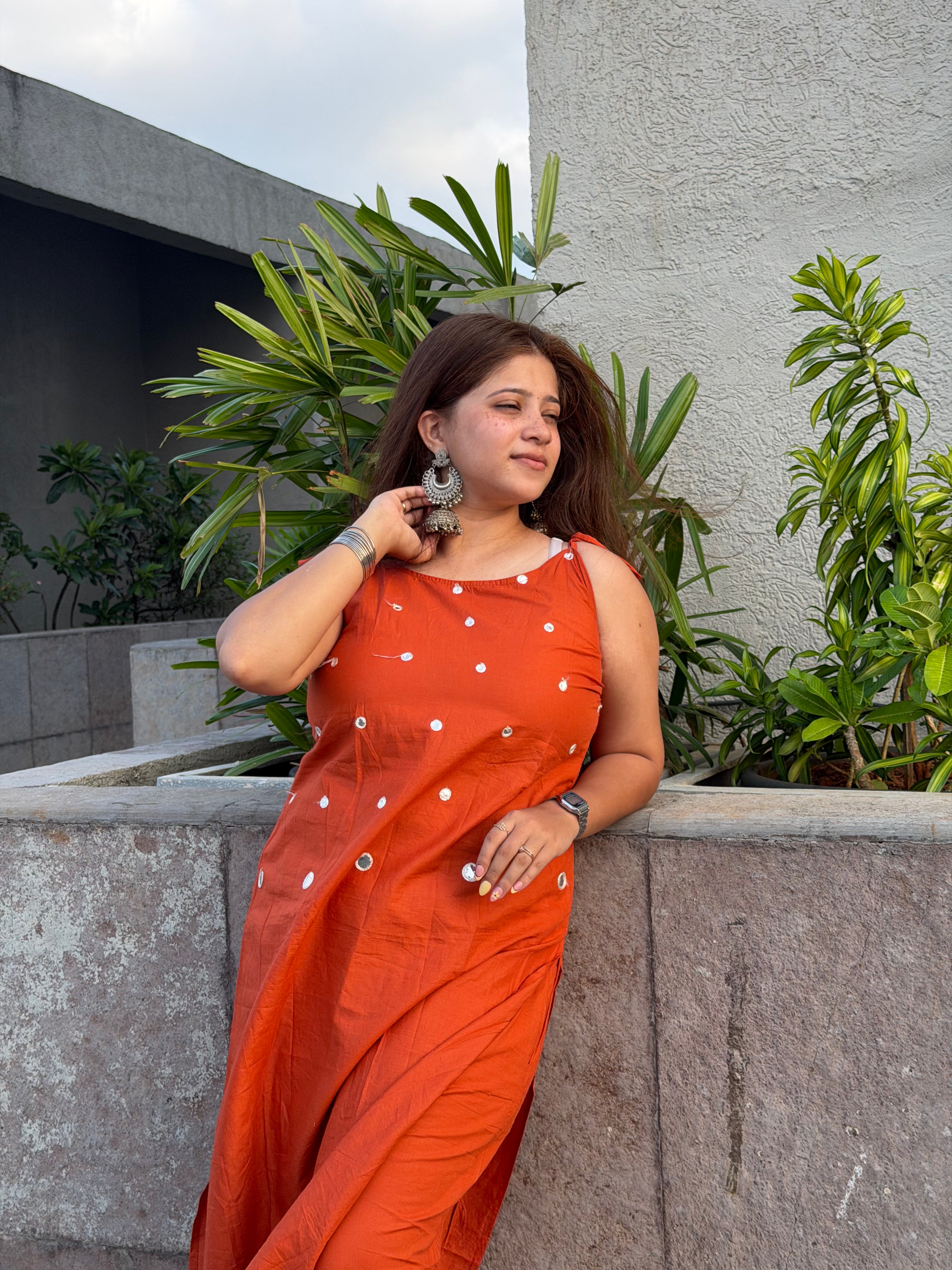 Latika Mirror Work Coord Set Kurti