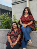 Kaveri Patchwork Print Free Size Kaftan