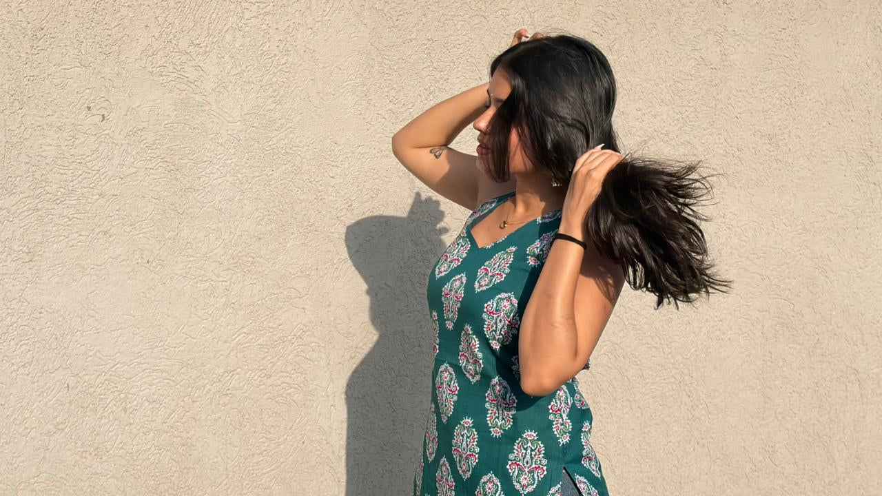 Meherva Halter Neck Kurti